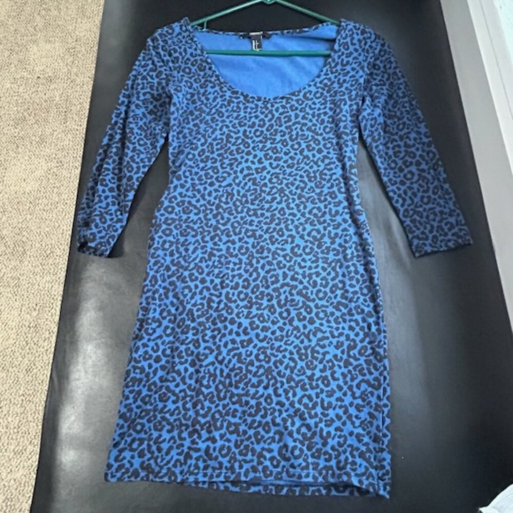 Forever 21 - Leopard Print Body Con Dress, Size Small